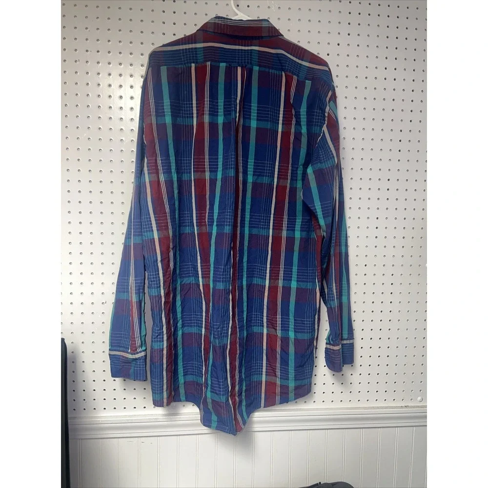 Nordstrom Men's size 2XL Tall Plaid Button‎ Front Shirt